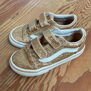 • Vans • Toddler • Gold • Velcro
